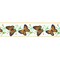 Designer’s Shop Monarch Butterfly Wired Ribbon – 2.5 Inch x 10 Yards, White Canvas Ribbon with Orange Butterfly & Floral Print, WR 63-5234